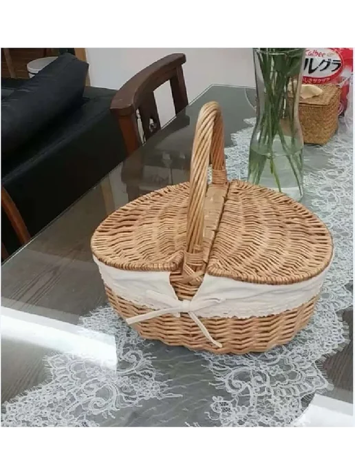 Корзина для пикника на 3 персоны 400г 35*24*29см, 35x24, 400 г, фото 2