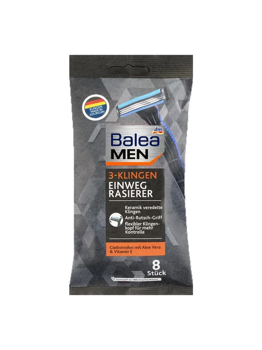 Balea Бритва с 2-мя лезвиями MEN, 10шт в наборе, 8 шт, фото 2