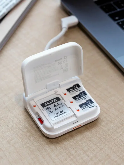 PGYTECH Картридер CreateMate Mini (белый), черный, фото 4