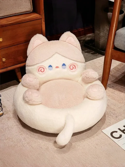 кровать кот для людей большая 50*35cm, серый