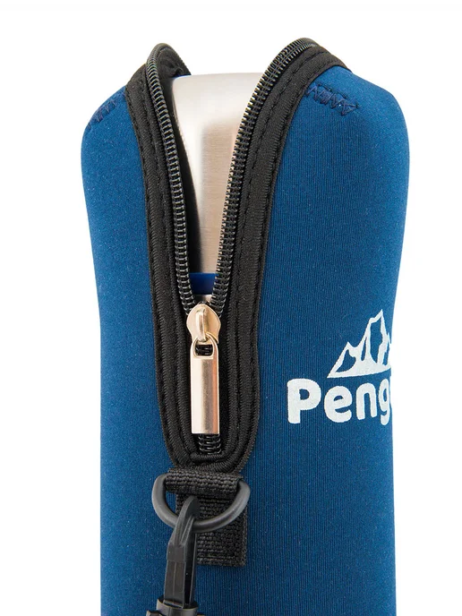 Penguin Термос с чехлом для чая и кофе 1 литр с ситом, серый, фото 5