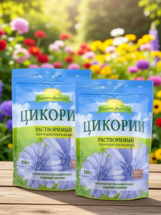 Секрет Здоровья Напиток растворимый "Цикорий",2 шт по 150 г, 2 шт, 150 г