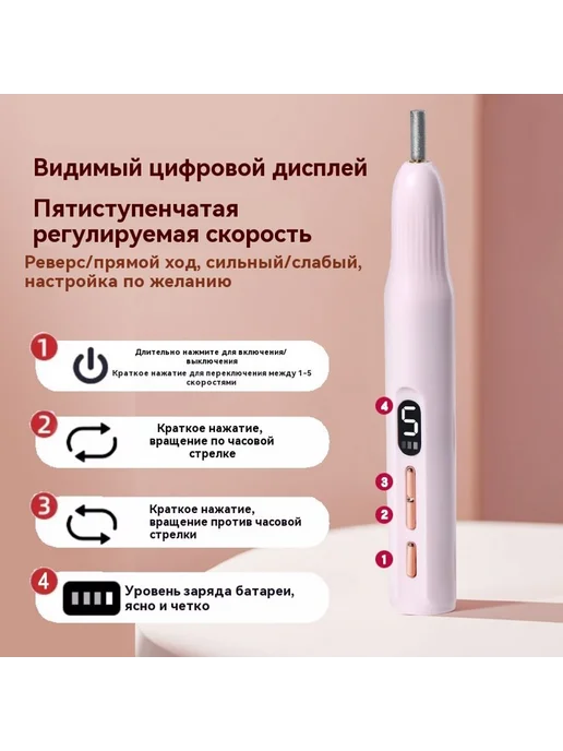 Шлифовальный станок для ногтей Белый, белый, фото 4