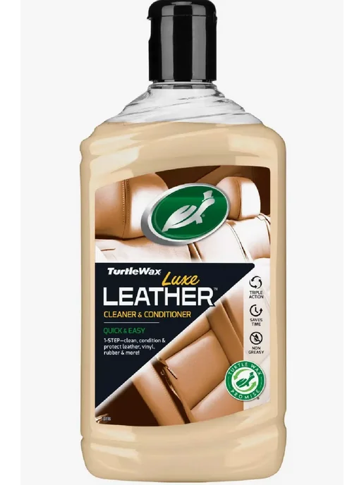 TURTLE WAX Luxe Leather очиститель и кондиционер кожи, 500мл, 500 мл, фото 3