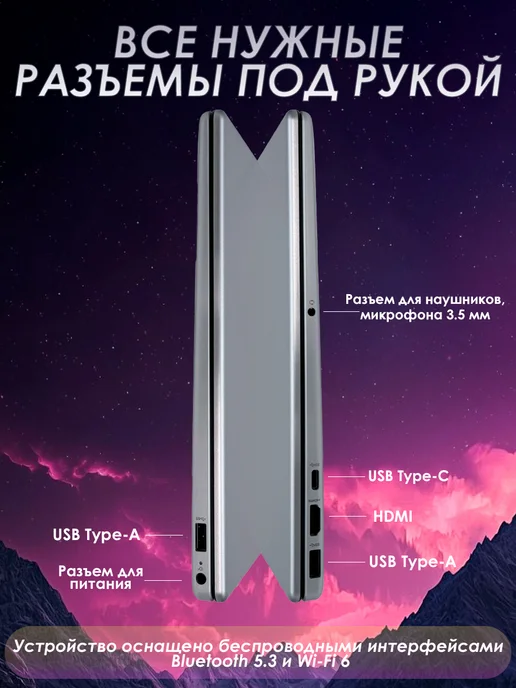 HP Ноутбук для работы и учебы 15-fc0120nia 20 512 Gb, 512 ГБ, фото 5