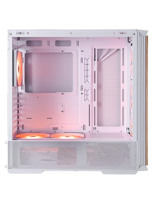 1stPlayer Компьютерный корпус WD7 ARGB, черный, белый, фото 4