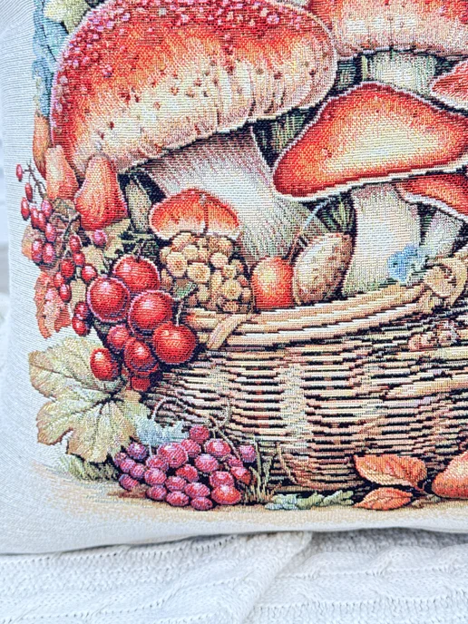 GOBIHOME BASIC Наволочка гобеленовая Золотая кладовая 45х45 см, 45x45 см, фото 7