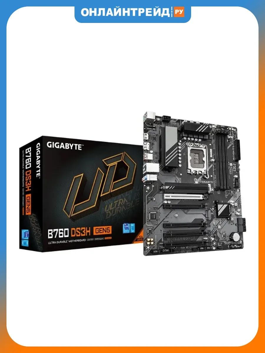 Материнская плата B760 DS3H GEN5 (LGA1700, ATX) Gigabyte 800574541 купить за 10 450 ₽ в интернет‑магазине Wildberries
