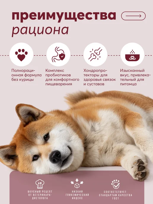 Сухой корм LAPICO Delicious Яблоком для собак, утка, 10,152 кг, фото 2