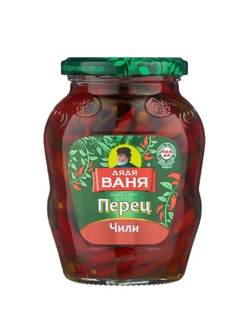 Дядя Ваня Перец чили маринованный, 340 г, 340 г