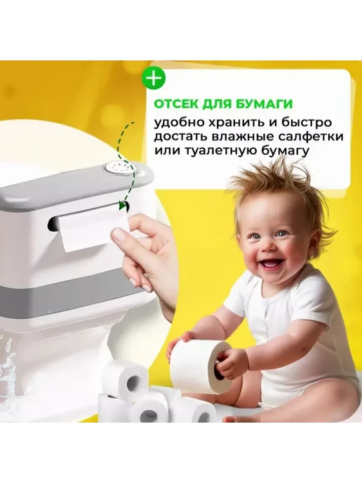 Детский горшок-унитаз с мягким ободком, вариант, фото 6