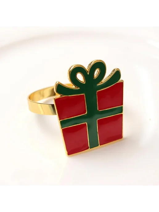 Кольцо для салфеток, Цв. christmas gift box, вариант, фото 2