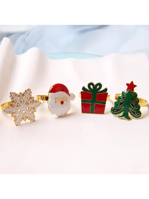 Кольцо для салфеток, Цв. christmas gift box, вариант, фото 4