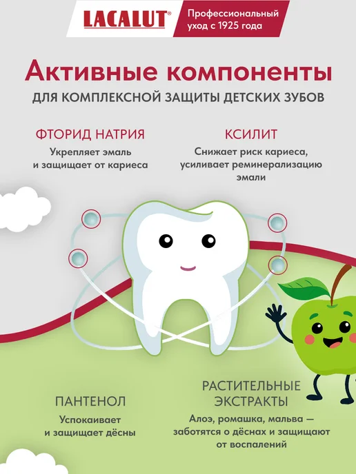 Lacalut Ополаскиватель для рта детский, зеленый, фото 3