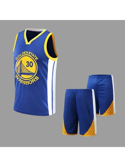 Баскетбольная форма Форма баскетбольная Stephen Curry 30, синий, фото 3