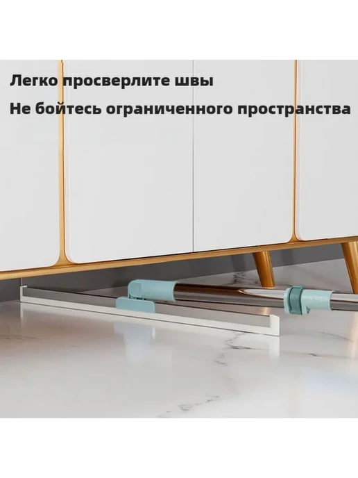Синяя швабра для пола с силиконовым скребком YH-001, синий, фото 3