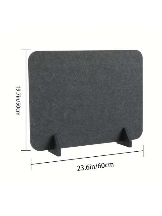 Защитный экран для офиса черно-серый 40*60cm 3 штука, черный, фото 2
