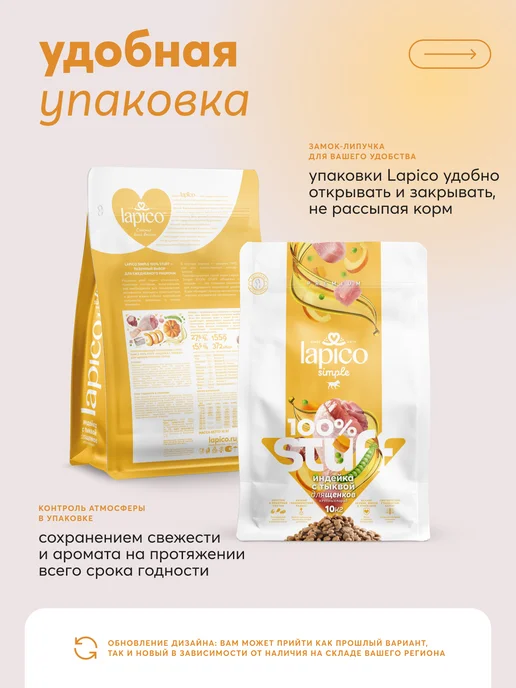 Сухой корм LAPICO Simple Stuff для собак, индейка, 10,152 кг, фото 6