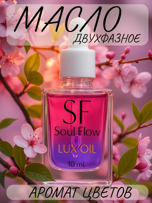 Soul Flow Масло для кутикулы и ногтей Двухфазное Цветочный аромат, вариант, фото 2