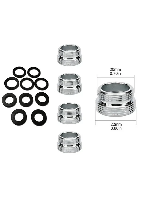 Адаптер для крана с аэратором 20*1 на 22, 5 шт 03, 20x1, 5 шт
