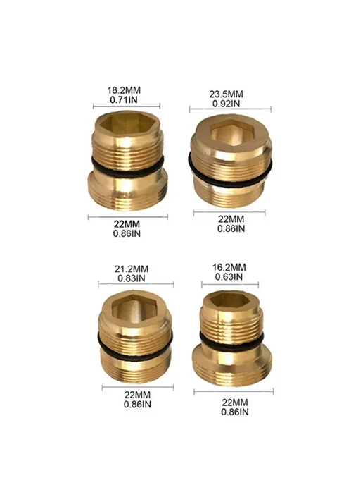 Адаптер для крана с аэратором 20*1 на 22, 5 шт 03, 20x1, 5 шт, фото 2