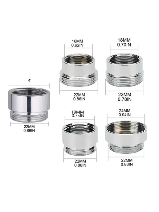 Адаптер для крана с аэратором 20*1 на 22, 5 шт 03, 20x1, 5 шт, фото 8
