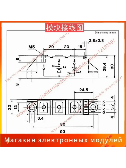 Комплектующее для оборудования SKKT106 16E, вариант, фото 5