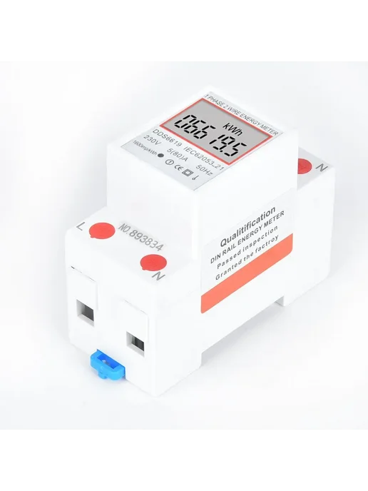Умный счетчик энергии 5(80)A 230V DIN 2P, вариант, фото 7