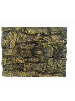 Фон для террариума "Черная скала" 60х45*3.5 см Зеркальный