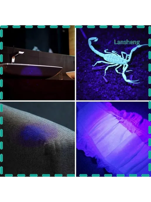 УФ фонарик Blacklight, детектор банкнот, вариант, фото 2