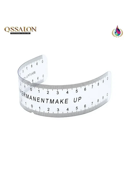 Линейка для бровей QSSALON белая, белый, фото 5
