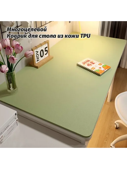Настольное покрытие коричневый 40X60 иск кожа, 40x60, фото 7