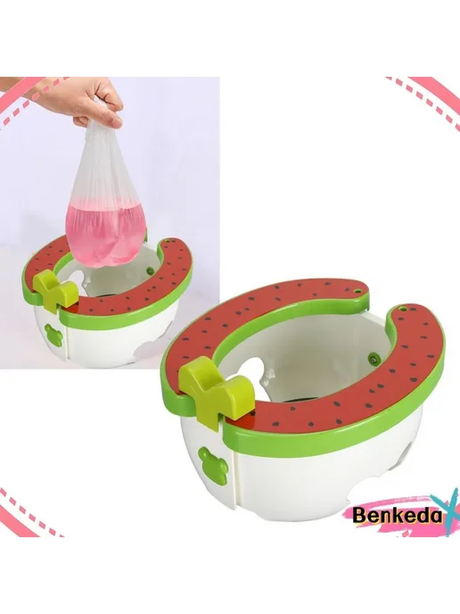 Портативный горшок Benkeda, складной, унисекс Зеленый, зеленый