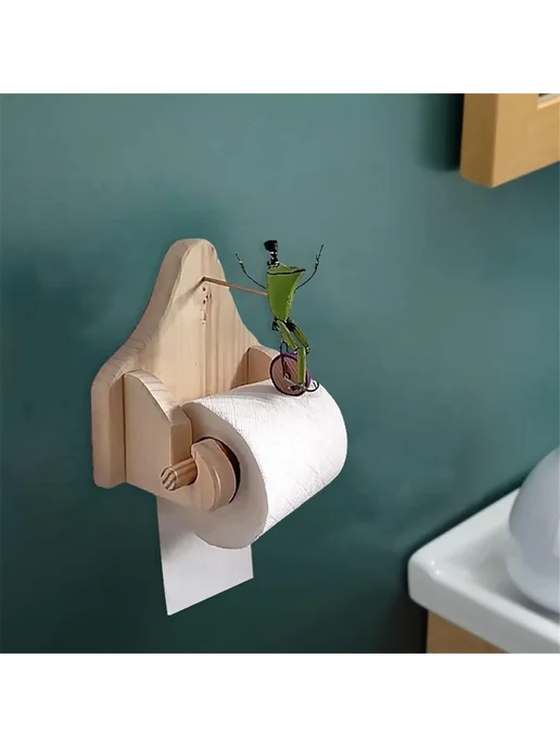 Держатель д я туалетной бумаги Creativefrog велосипед, вариант
