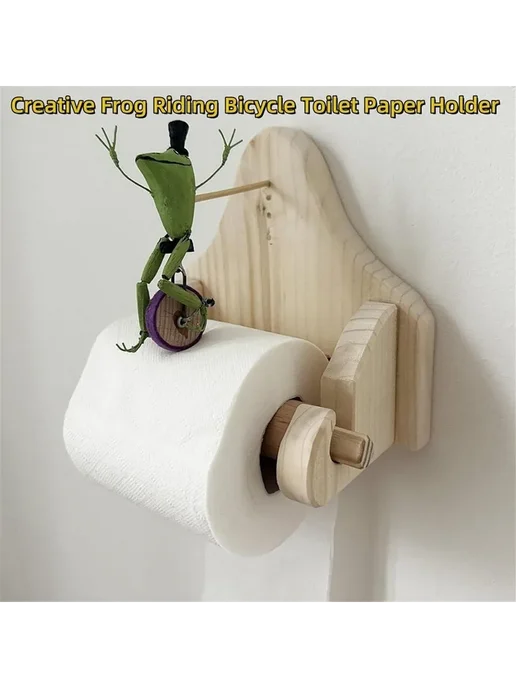Держатель д я туалетной бумаги Creativefrog велосипед, вариант, фото 4