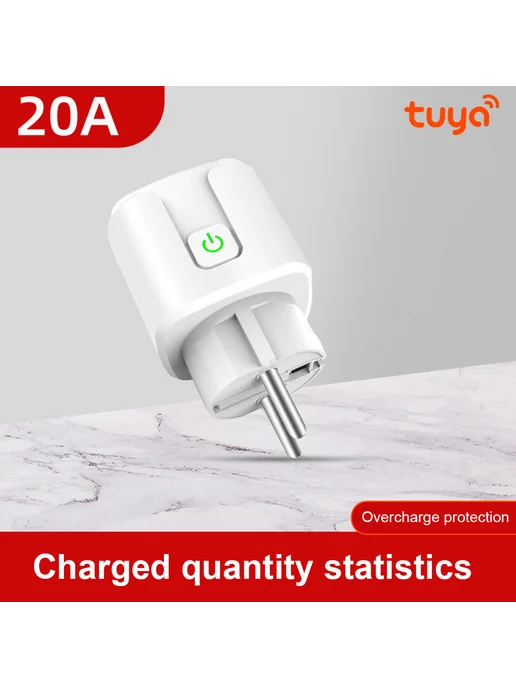 Tuya WiFi умная розетка с голосовым управл. для дома, вариант, фото 2