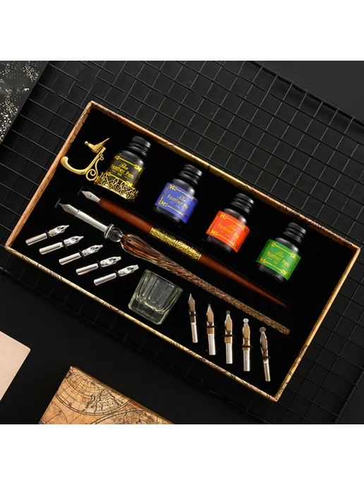 Starry Sky стеклянный перьевой для Calligraphy Ink, голубой, фото 3