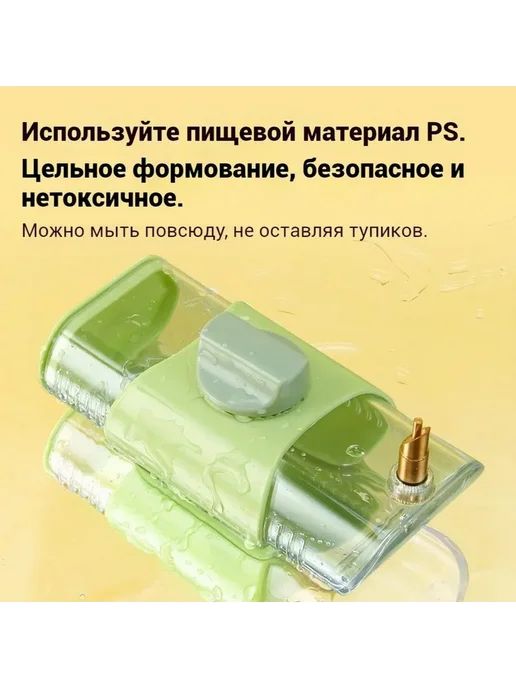 Поилка для птиц и попугаев зеленая поилка, зеленый, фото 2