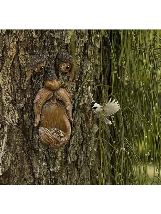 Кормушка для птиц из смолы Светло-коричневый Кормушка, коричневый, фото 3