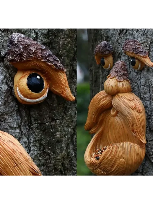 Кормушка для птиц из смолы Светло-коричневый Кормушка, коричневый, фото 5