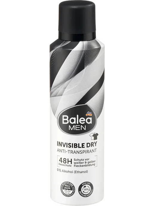 Balea Дезодорант антиперспирант MEN - Invisible, 200мл, 1шт, 200 мл, 1 шт, фото 2