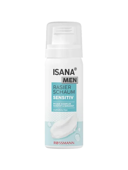 Нет бренда Пена для бритья ISANA MEN - Sensitiv, 50 мл, 1шт, 50 мл, 1 шт, фото 2
