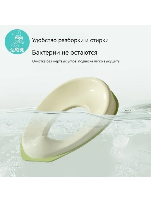 Детское сиденье для унитаза Светло-зеленое, зеленый, фото 6