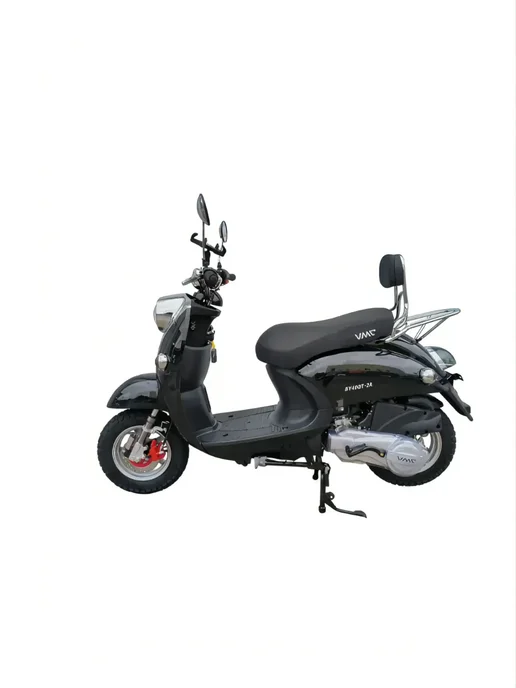 Скутер взрослый бензиновый vmc RETRO BY49QT-2A черный, черный, фото 3