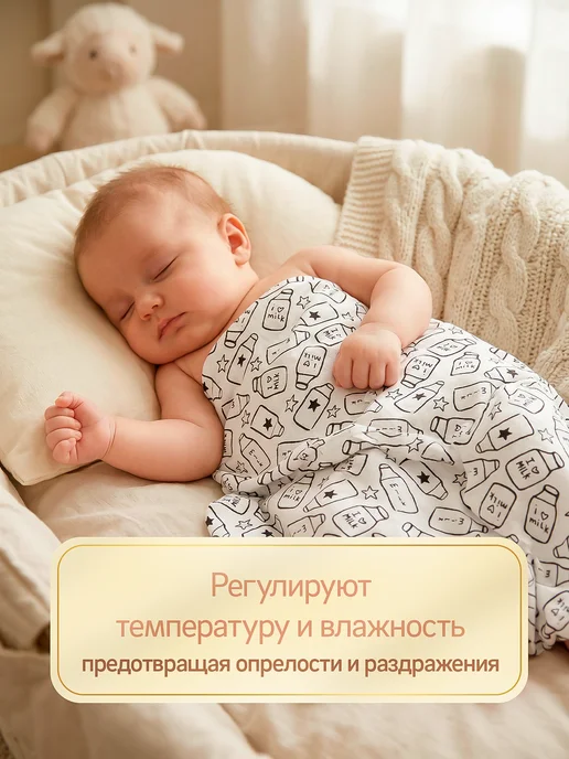 Мир пелёнок Пеленки для новорожденных, белый, фото 6