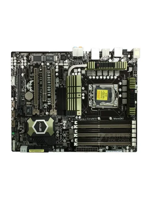 Asus Материнская плата LGA 1366 SaberTooth X58 DDR3-, вариант