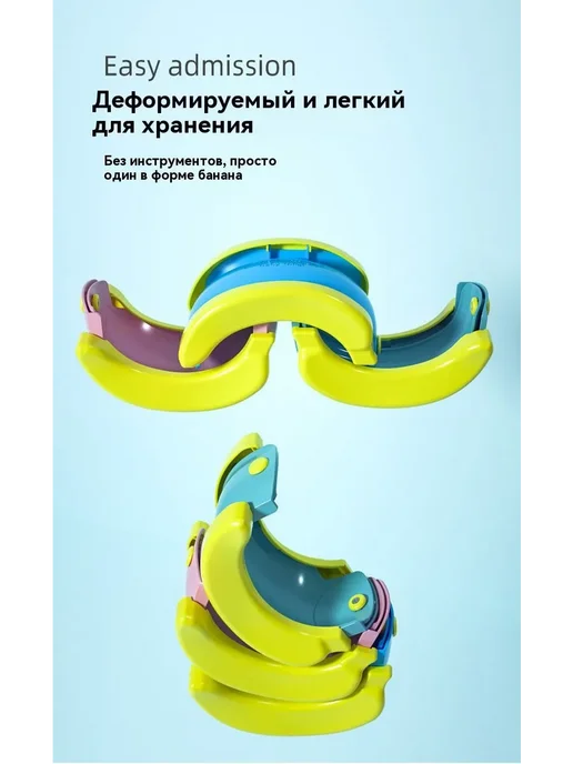 Детский горшок-унитаз с мягким ободком, светло-зеленый ГП, зеленый, фото 4