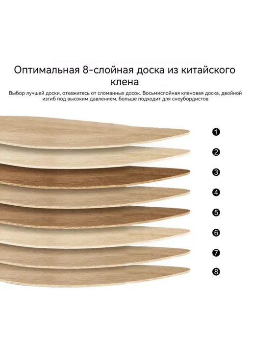 скейтборд 31 клён нагрузка 150 кг 1 шт, 150 кг, 1 шт, фото 3
