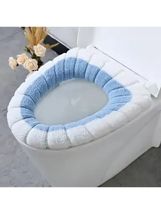 Мягкий моющийся чехол для сиденья унитаза 30х30см, 30x30 см, фото 3