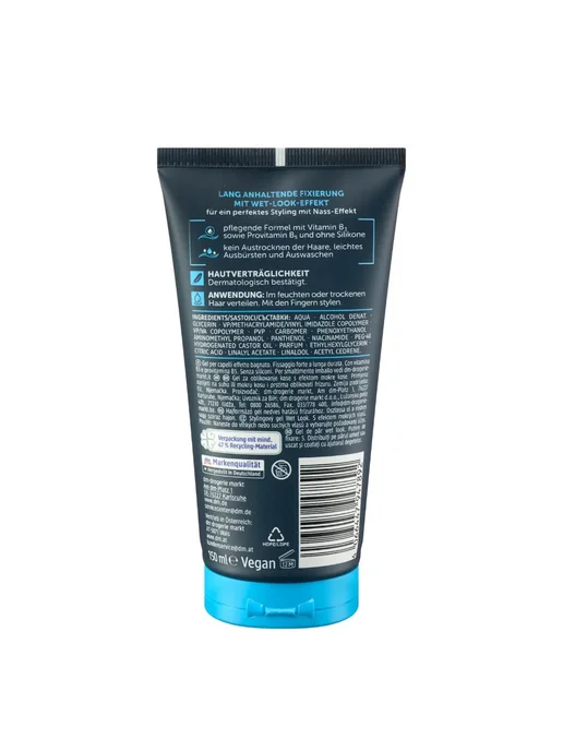 Balea Гель для волос MEN - Wet Look, 150мл, 1шт, 150 мл, 1 шт, фото 3